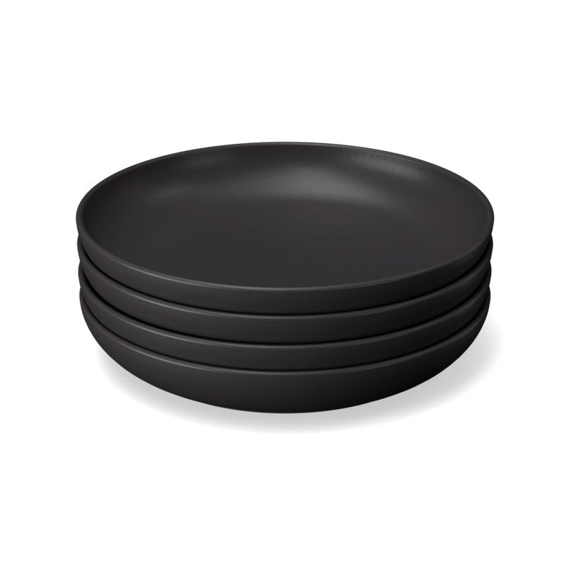 Round Deep Plate - Black