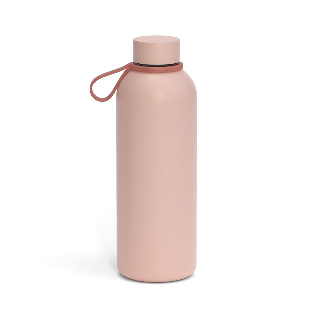 Travel Glass Water Bottle Pink Silicone Sleeve Screw Top 16 oz Yes, Please