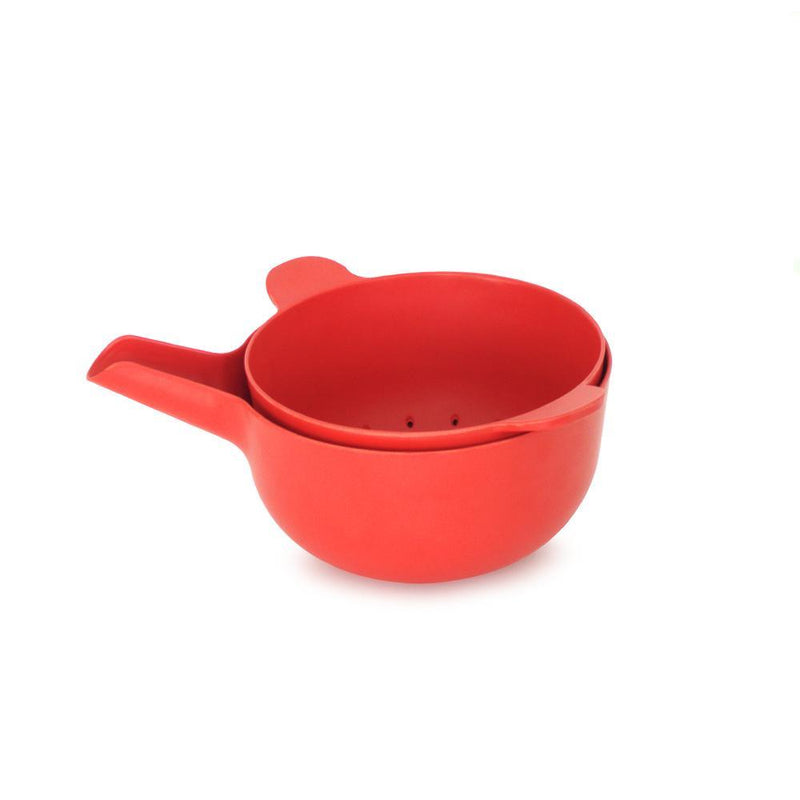 Small Mixing Bowl and Colander Set Tomato