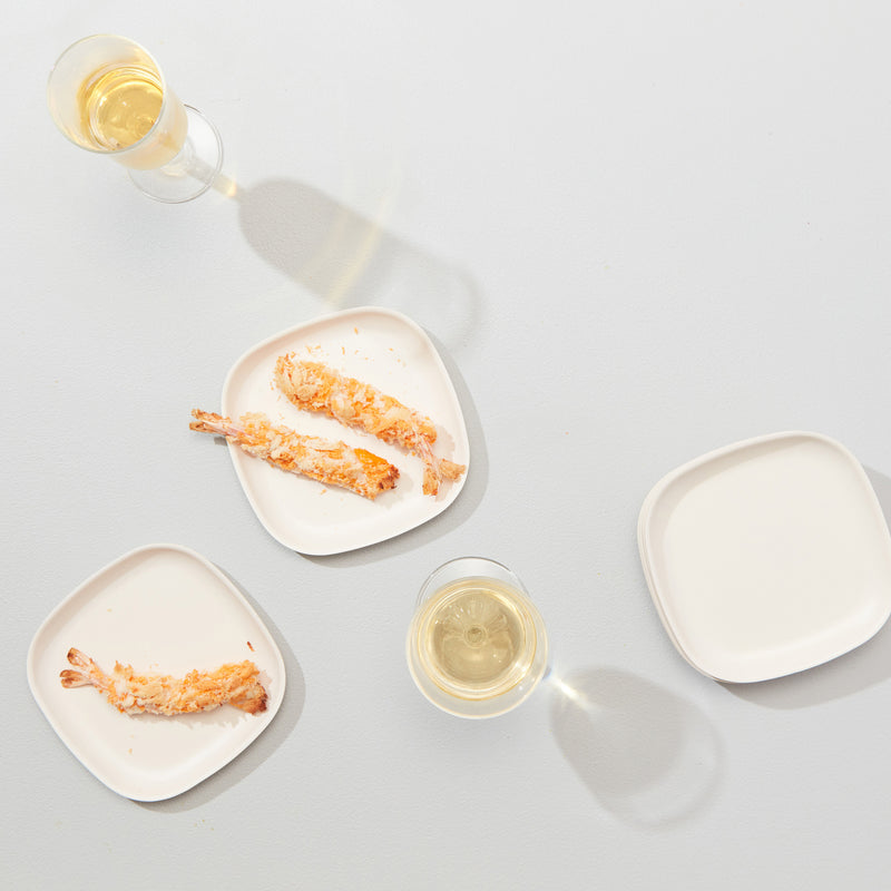 Cocktail Plate Set x 6 - Off White