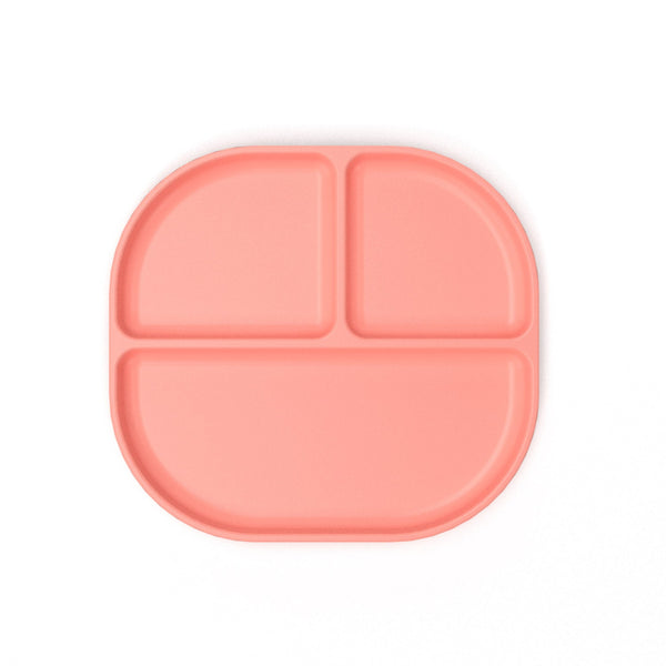 Pink Bamboo Divided Plate, Dishwasher Safe