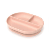 Silicone Divided Suction Baby Plate - Blush