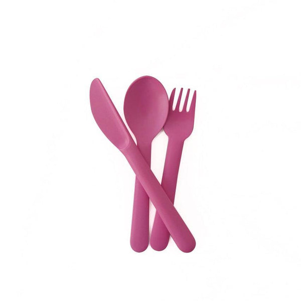 Kids Fork & Spoon Set w/Animals - Eco Carmel