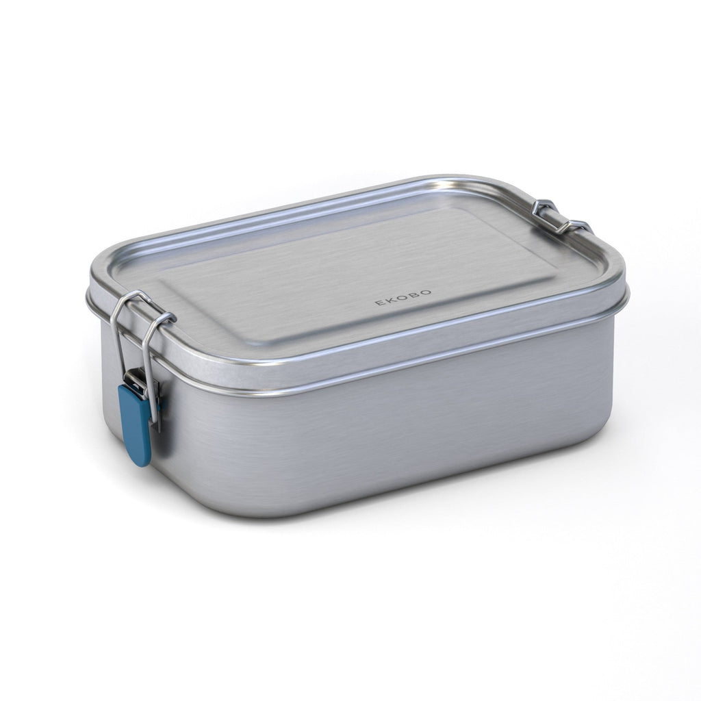 Stainless Steel Divided Lunch Box with Cutlery 37 oz